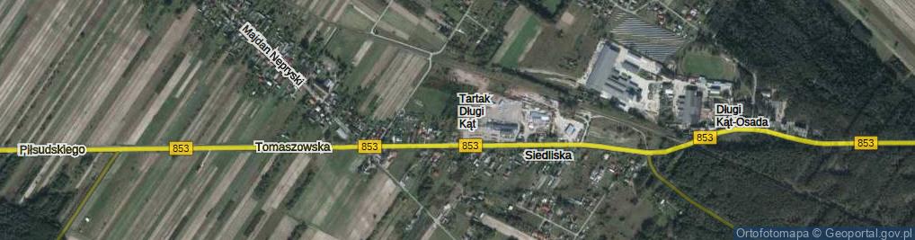 Zdjęcie satelitarne Tartak Długi Kąt ul.